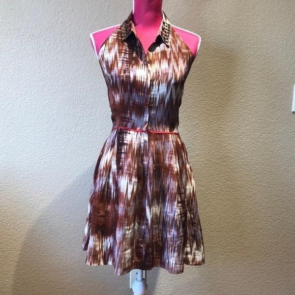 Elizabeth & James Molly Silk Open Back Mini Dress - Picture 4 of 8